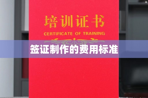 旬阳签证制作的费用标准